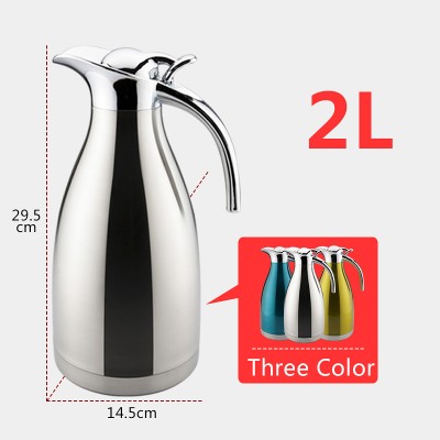 Best 2 Liter Big 24 Keep Hour Water Cold And Hot Tea Large Jug Travel Soup Pot Coffee Stainless Steel Thermos Vacuum Flask