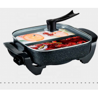 Aluminium Non-stick Electric Frying Pan with Hot Pot Smokeless